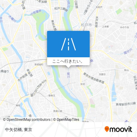中矢切橋地図
