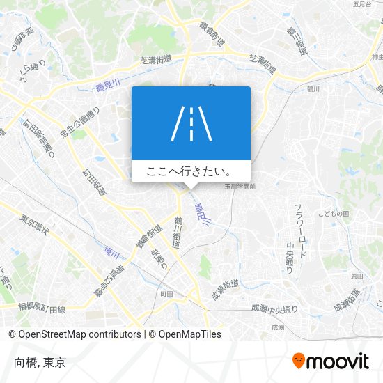 向橋地図