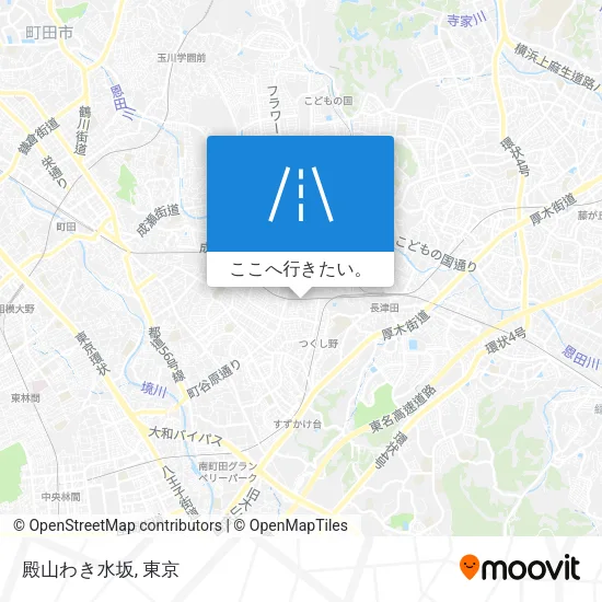 殿山わき水坂地図