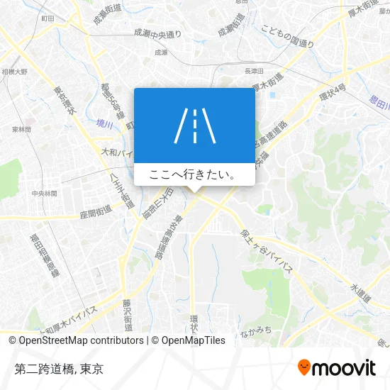 第二跨道橋地図