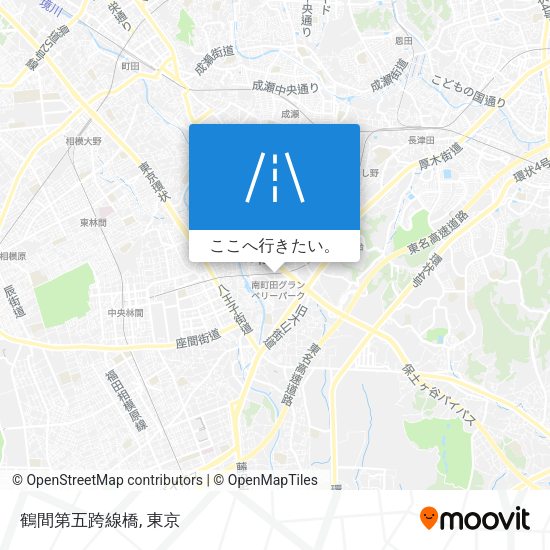 鶴間第五跨線橋地図