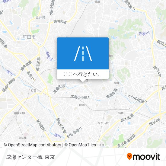 成瀬センター橋地図
