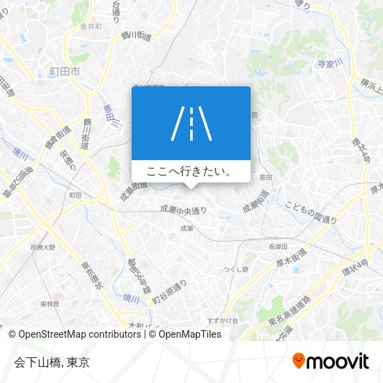 会下山橋地図