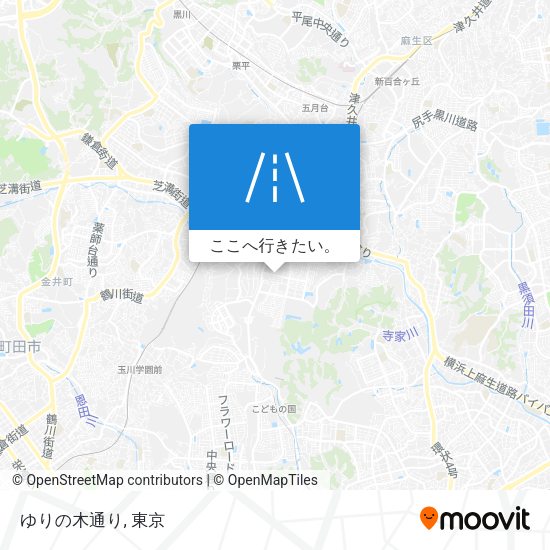 ゆりの木通り地図