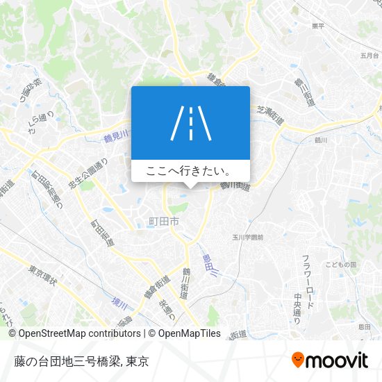 藤の台団地三号橋梁地図