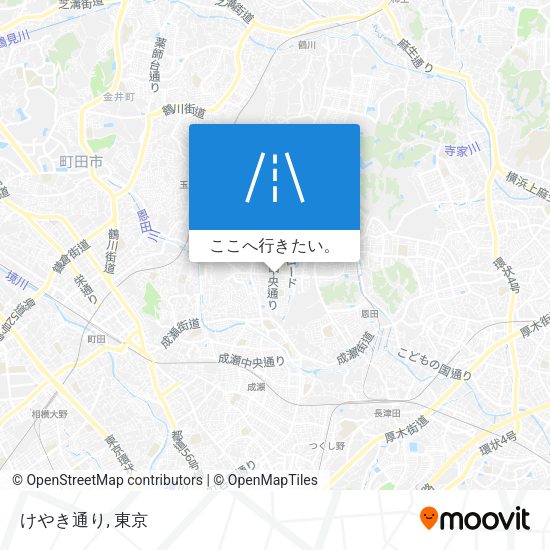 けやき通り地図