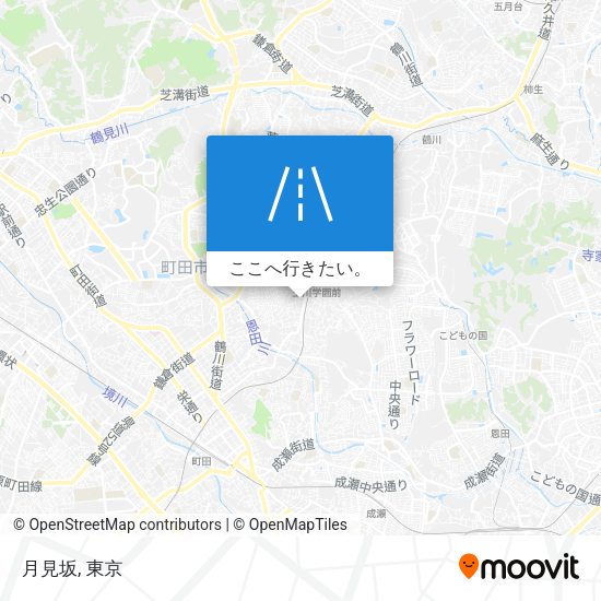 月見坂地図