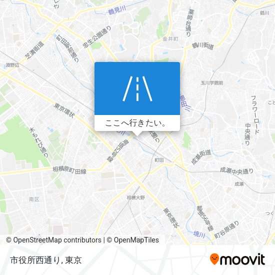 市役所西通り地図