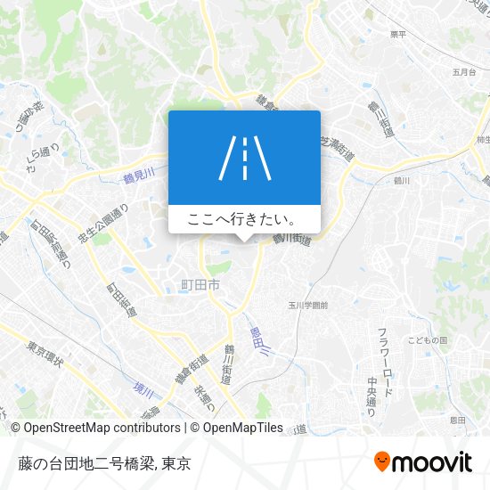 藤の台団地二号橋梁地図
