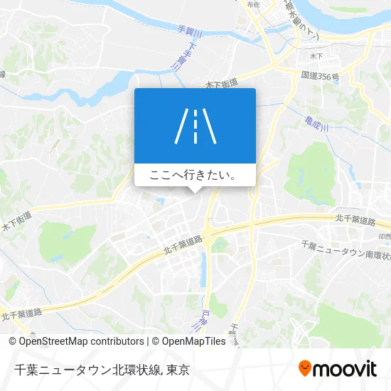 千葉ニュータウン北環状線地図