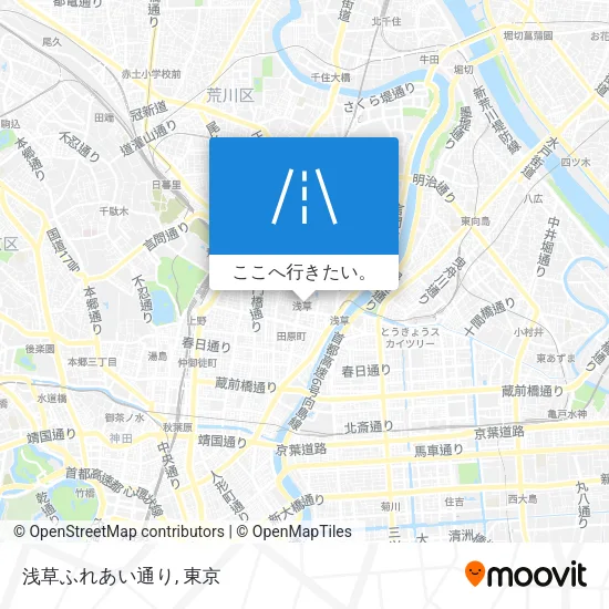 浅草ふれあい通り地図