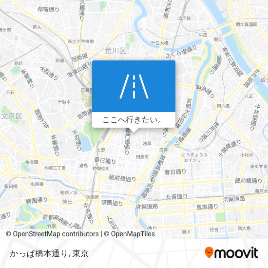 かっぱ橋本通り地図