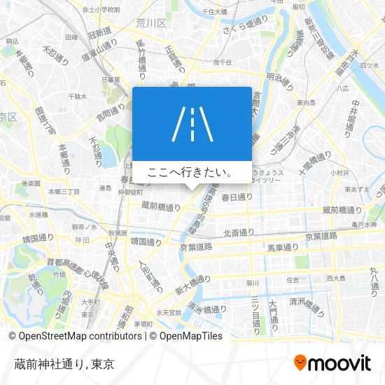 蔵前神社通り地図