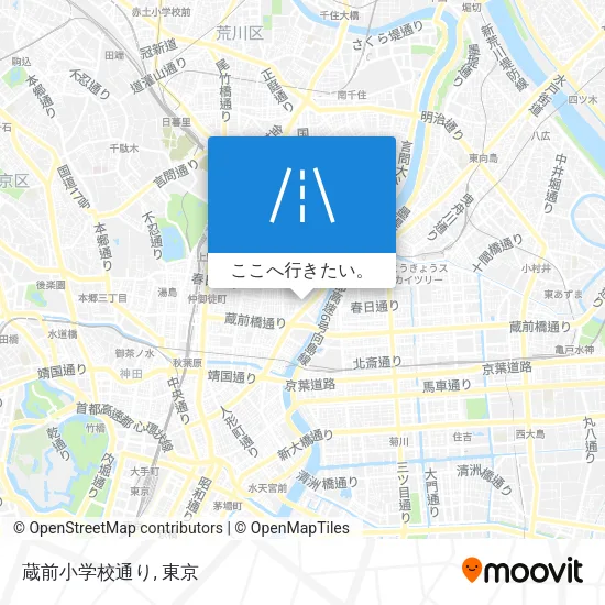 蔵前小学校通り地図