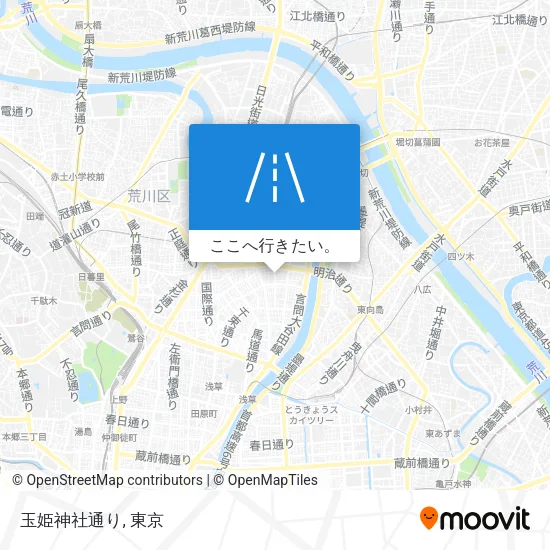 玉姫神社通り地図