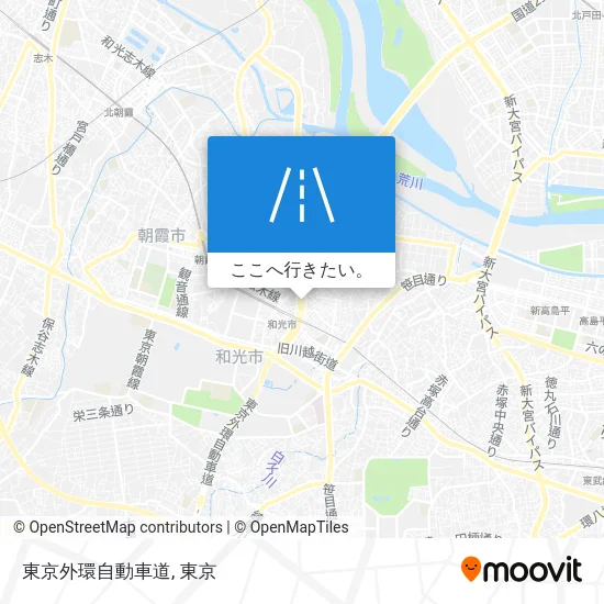 東京外環自動車道地図