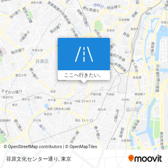 荏原文化センター通り地図
