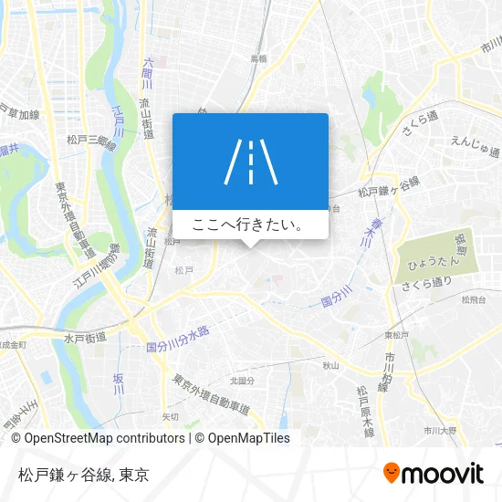 松戸鎌ヶ谷線地図