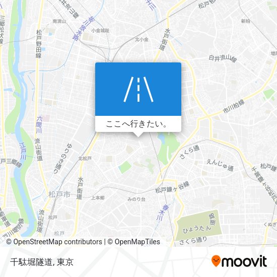 千駄堀隧道地図
