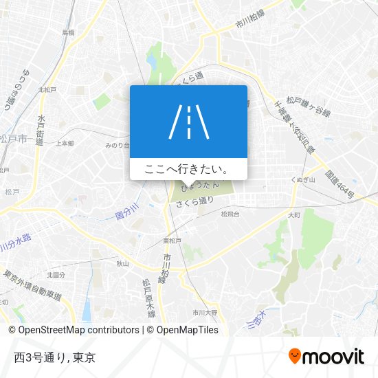 西3号通り地図