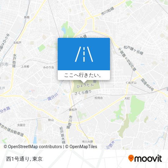 西1号通り地図