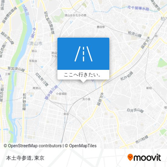 本土寺参道地図