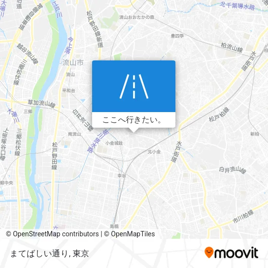 まてばしい通り地図