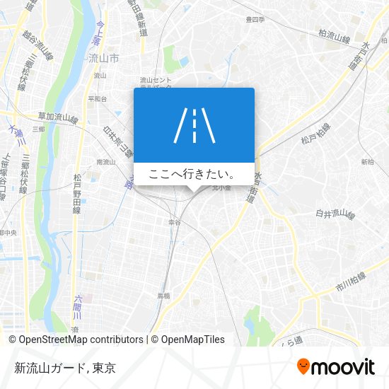 新流山ガード地図