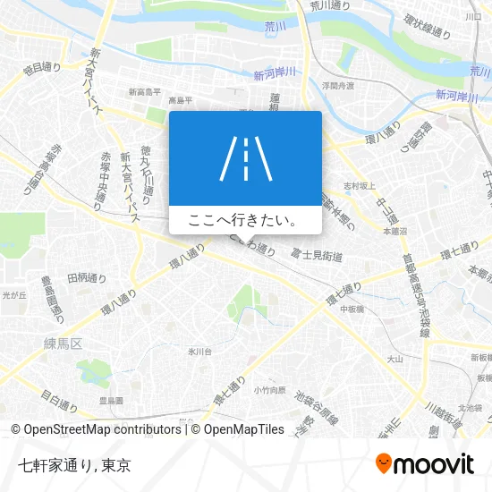 七軒家通り地図
