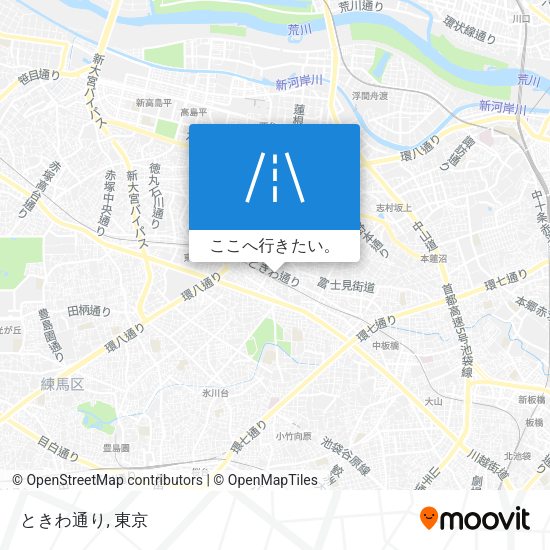 ときわ通り地図