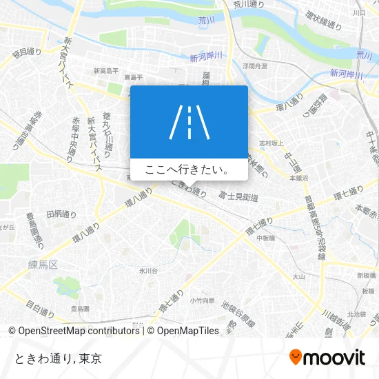 ときわ通り地図