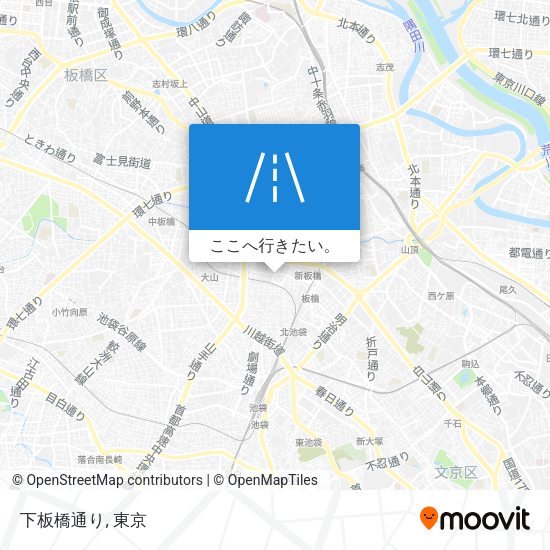 下板橋通り地図