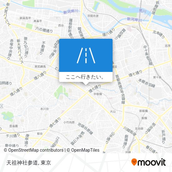 天祖神社参道地図
