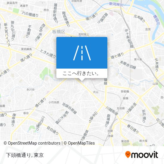 下頭橋通り地図