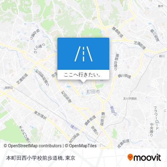 本町田西小学校前歩道橋地図