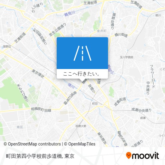 町田第四小学校前歩道橋地図