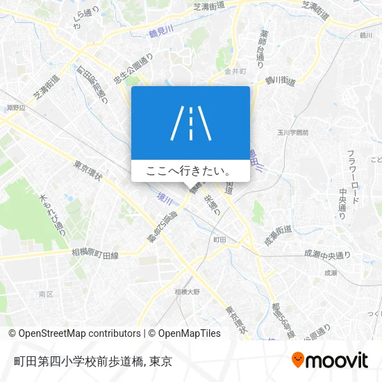 町田第四小学校前歩道橋地図