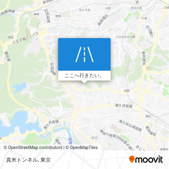 真米トンネル地図