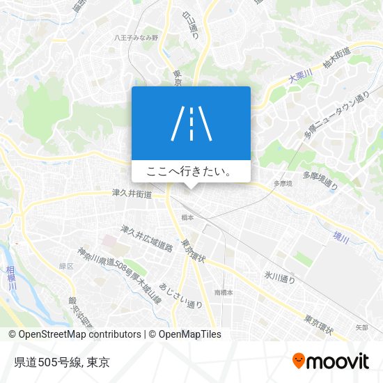 県道505号線地図