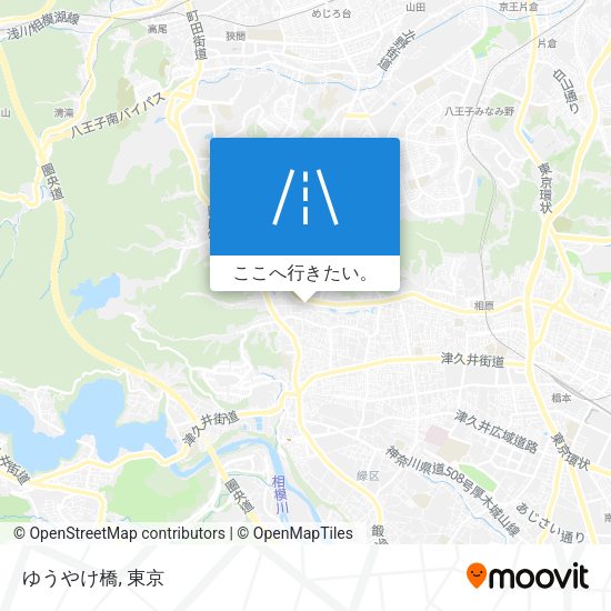 ゆうやけ橋地図