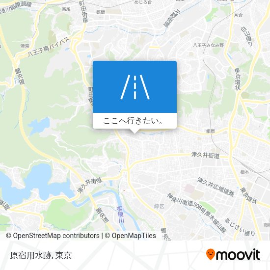 原宿用水跡地図