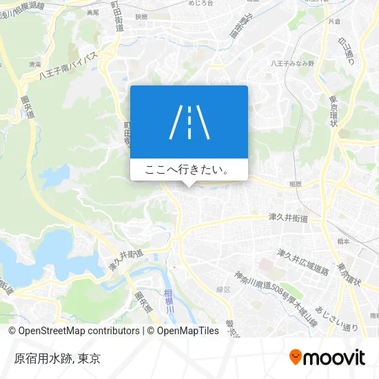 原宿用水跡地図
