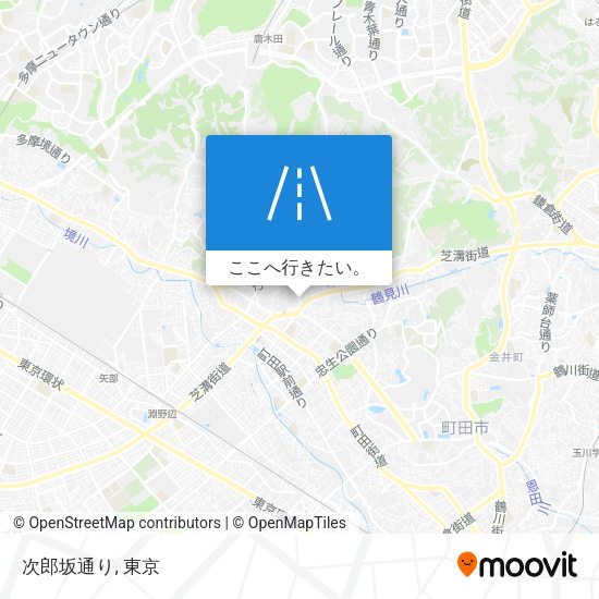 次郎坂通り地図