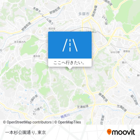 一本杉公園通り地図