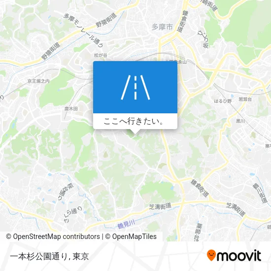 一本杉公園通り地図