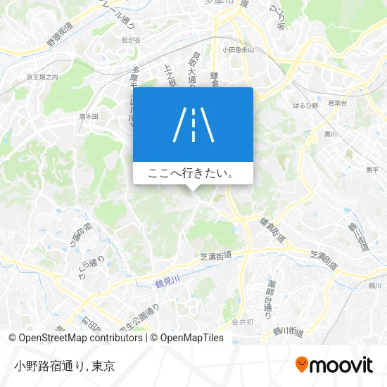 小野路宿通り地図