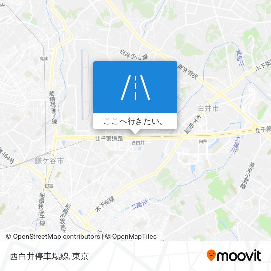 西白井停車場線地図