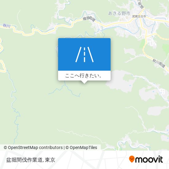 盆堀間伐作業道地図