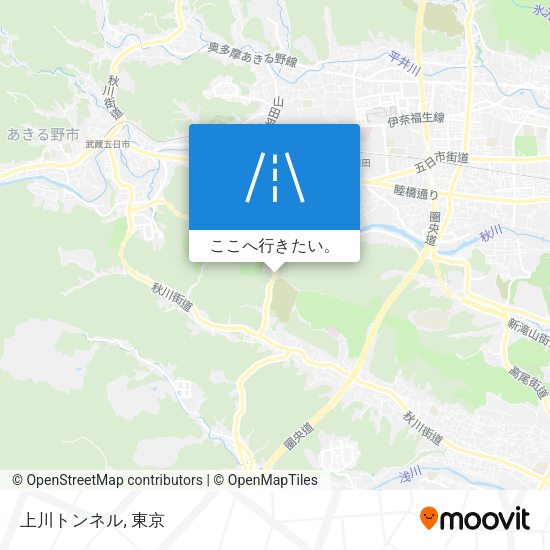 上川トンネル地図