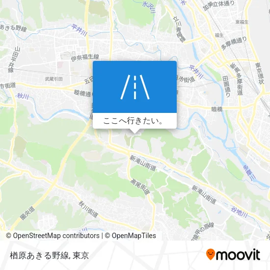 楢原あきる野線地図